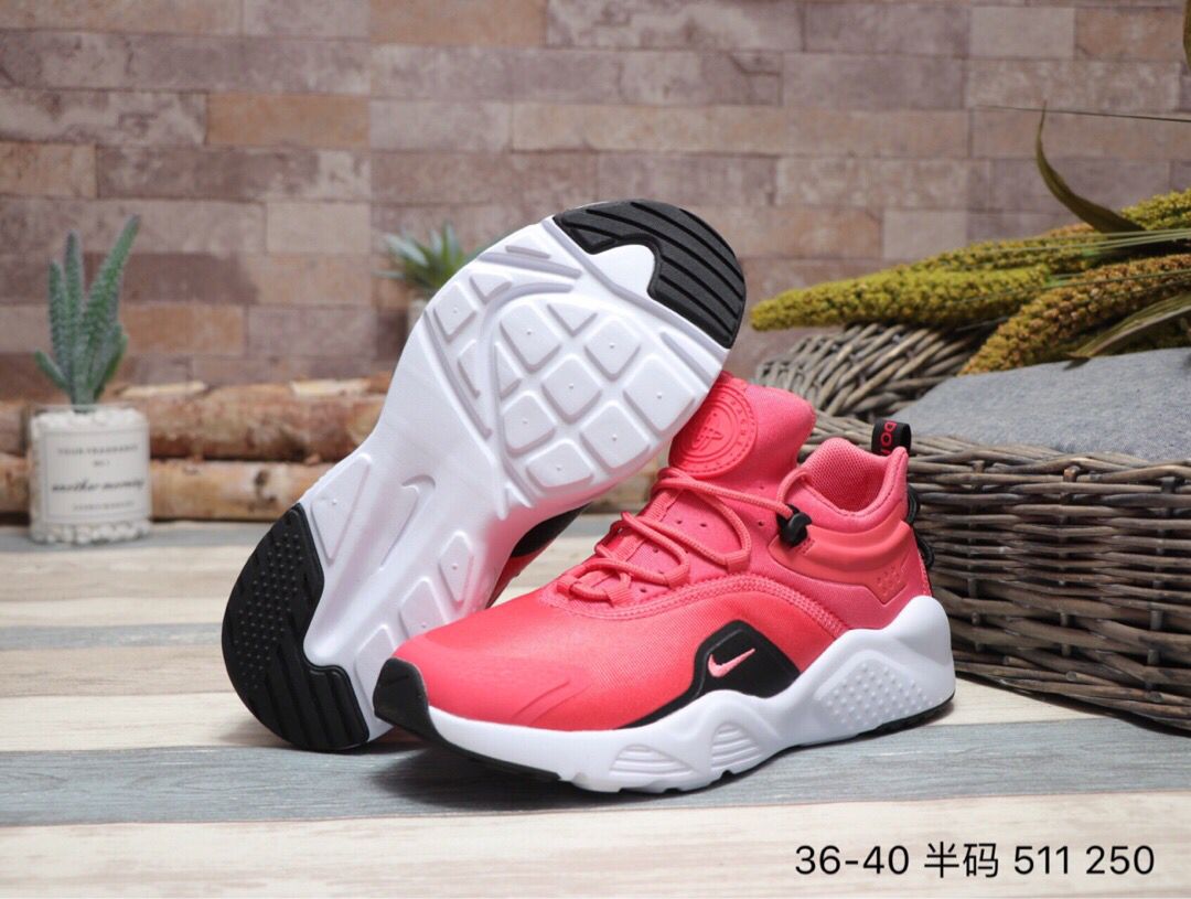 2020 Nike Air Huarache 8 Pink Black White Shoes For Women